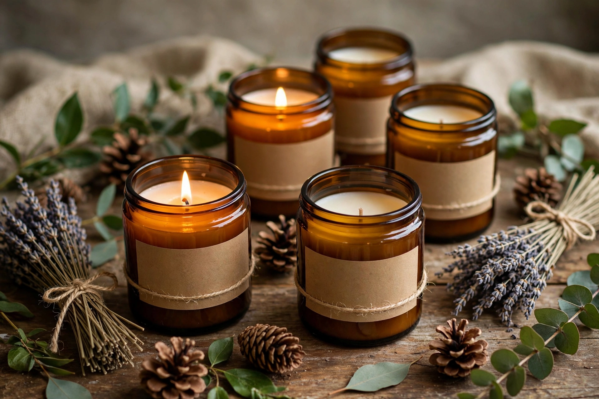 Homemade candles