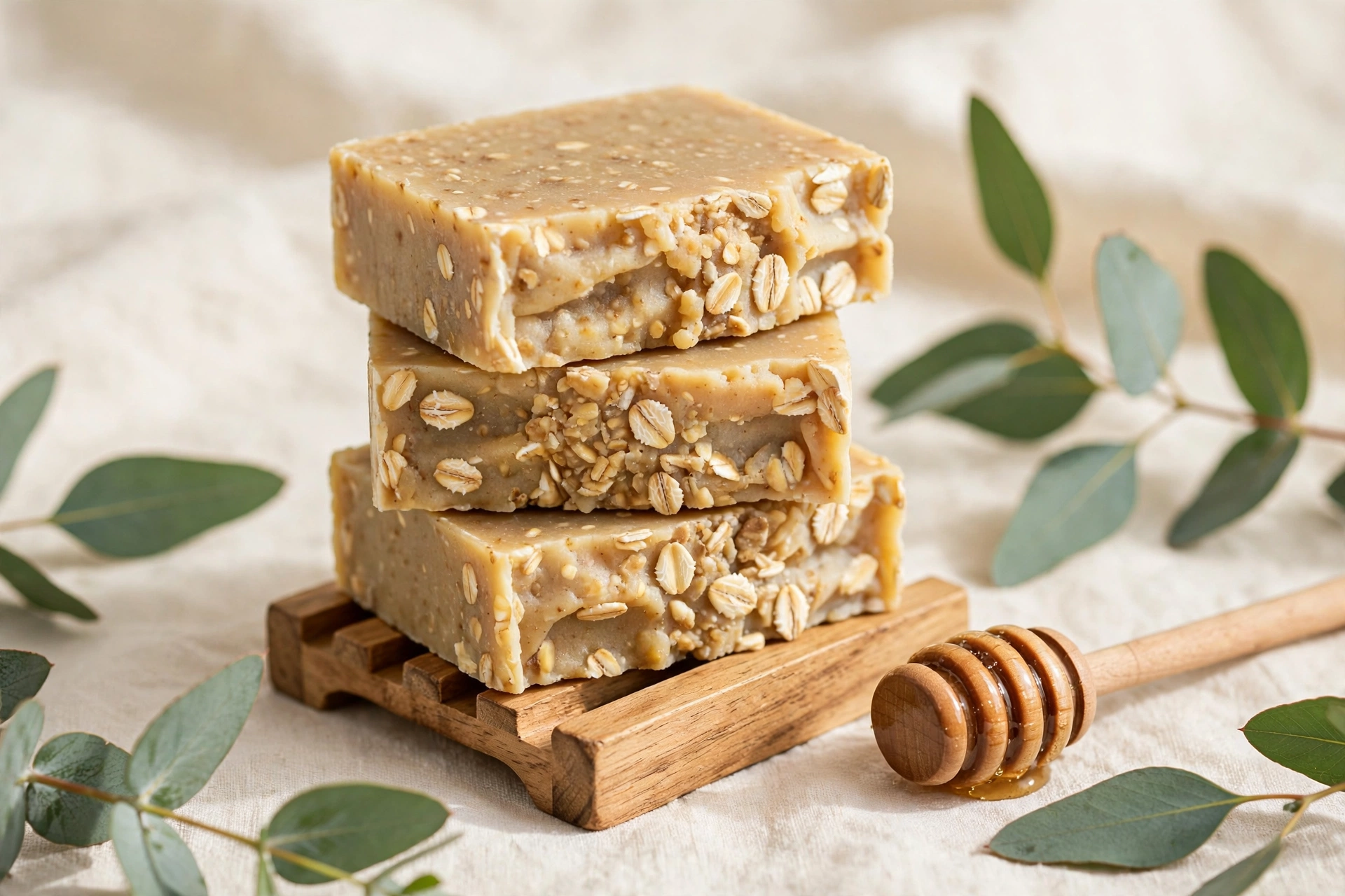 Oatmeal honey soap