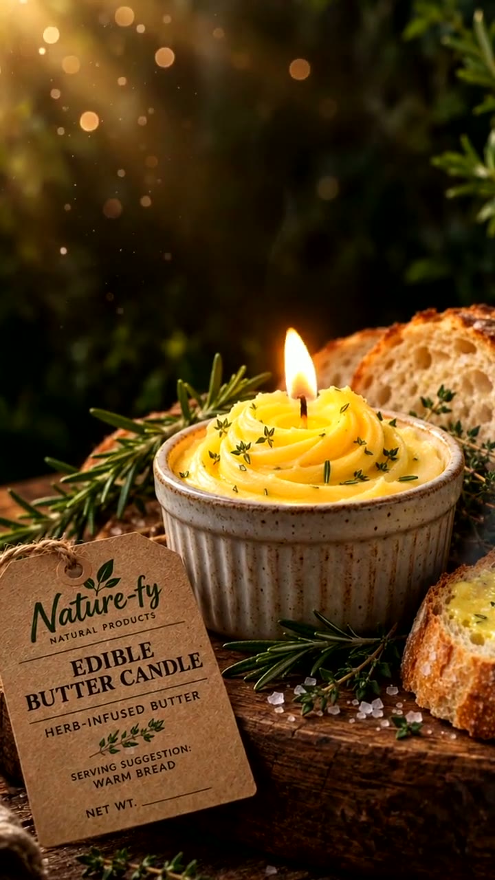 Nature-Fy Edible Candles and Soaps commercial
